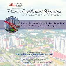 Get all info about the various study options in kuala lumpur and compare the tuition fees and length of study. Virtual Alumni Reunion An Evening With The Iukl President Infrastructure University Kuala Lumpur