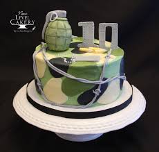 I wish the lighting was better. Army Cake Camo Boys Birthday Army Cake Bithday Cake Call Of Duty Cakes