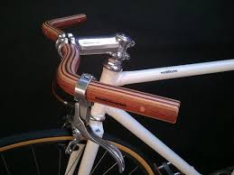 Laminated Wood Moustache Bicycle Handlebar Bubinga Oak And Ash Wood Wooden Bicycle Bicycle Bicycle Handlebars