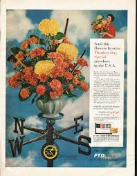 How many ftd florists are there? 1961 Florists Telegraph Delivery Vintage Ad Flowers By Wire