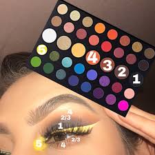 #makeup #makeup looks #james charles #james charles palette #i know it kinda looks like an expectations vs reality #but i tried my the eyeshadow color makes erin look like she has a black eye (her words not mine). Pin On Makeup