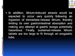 Unfortunately, nausea and vomiting are considered normal parts of pregnancy. Lithium Ppt Video Online Download