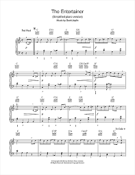 Download and print the piano sheet music of the entertainer by scott joplin. Scott Joplin The Entertainer Sheet Music Download Printable Pdf Film Tv Music Score For Piano Solo 22393