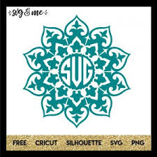 Maybe you would like to learn more about one of these? Teal Mandala Monogram Svg Me