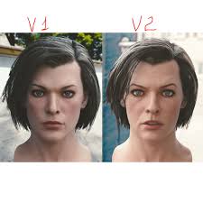 3d Model Milla Jovovich Head By Vefilanna Polys 17945 Verts 20927 The 3d Model Of Milla Jovovich Head V1 Resident Evil Th Milla Jovovich 3d Model Model
