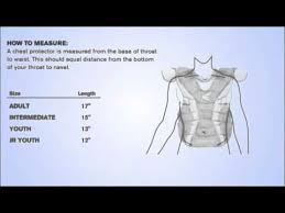 easton 2014 chest protector sizing chart youtube