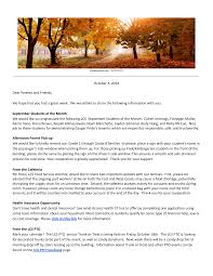 Dear Parents and Friends