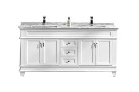 72 double sink white bathroom vanity
