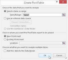 How To Create Pivot Tables Manually In Excel 2016 Dummies