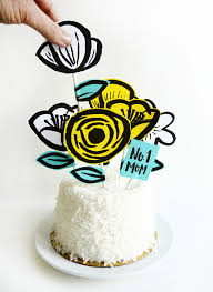 Buy and send mother's day cakes to india easily via igp.com. Printable Mother S Day Garden Cake Topper