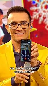 Sorprendimos a @henryurbinatv en vivo. 🎉❤️, #PRENDI2 #Cumpleaños