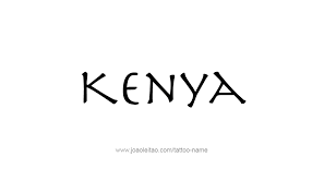 Choose your favorite name design from this list. Kenya Name Tattoo Designs