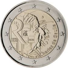 Avec sa composition précieuse, la 100 euros or séduit les français qui voient en elle le nouveau napoléon du xxiè siècle. Frankreich 2 Euro Munze Charles De Gaulle 2020 Euro Muenzen Tv Der Online Euromunzen Katalog