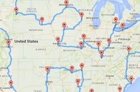That kids are guaranteed to love. Map Shows The Most Efficient Cross Country U S Road Trip Road Trip Fun Road Trip Map Us Road Trip