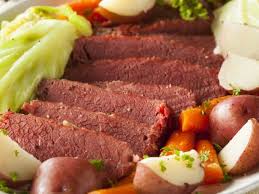 Corned Beef Brisket Braised Cabbage Carrots And Potatoes Recipe Cdkitchen Com