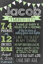 Month By Month Chalkboard Diy Sign Print From Home Mark New Etsy In 2022 Baby Month By Month One Month Baby New Baby Products