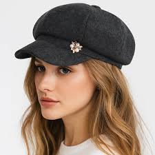 Warm Newsboy Hats for Women Winter Autumn Beret * Newsboy Caps * French  Hats Visor Beret Hats for Women Vintage Baker * Cap Beret Ivy Painter Hat