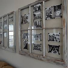 Turn Reclaimed Old Picture Frame Into Photo Art Wall Gallery Old Window Frames Old Window Frame Window Frame Picture