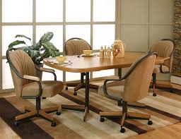 This swivel dining chair catches the eye with its simple and elegant design. Set Of 4 Kitchen Chairs With Casters You Ll Love In 2021 Visualhunt