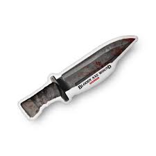 Shudder 10 Bloody Axe Wound Knife Pillow