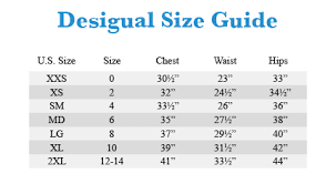 desigual size chart related keywords suggestions