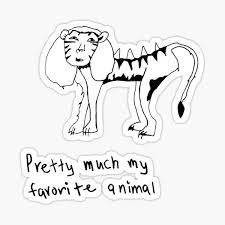 Bred for its skills in magic. Liger Mini Head Liger Sticker By Rnesbitt Redbubble