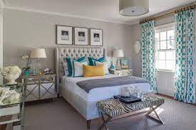 Beach Glass Designs Grey Bedroom With Pop Of Color Neutral Bedrooms With Pop Of Color Bedroom Turquoise