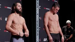 Ufc 244 Weigh Ins Jorge Masvidal Nate Diaz Make Weight Mma Fighting