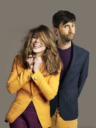 That One Time Rose And Tentoo Decided To Match And Nobody Could Decide If It Was A Fashion Disaster Or Perfection Becaus Billie Piper David Tennant Doctor Who