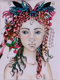 Shelly" Digital Abstract Painting by Mark Stork ©2024 I used Corel Painter  and Corel Paintshop