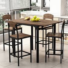 5 Piece Counter Height Dining Table Set