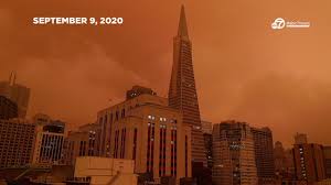 orange San Francisco skies ...