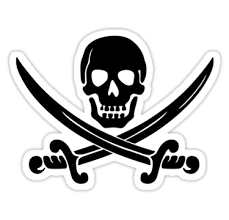 Pirate Flag Skull And Crossed Swords By Chillee Wilson Sticker By Chilleewilson In 2021 Pirate Tattoo Pirate Skull Tattoos Pirate Flag