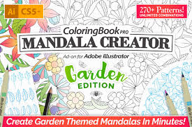 Download Coloring Book Pro Garden Edition Unique Illustrator Add Ons Creative Market