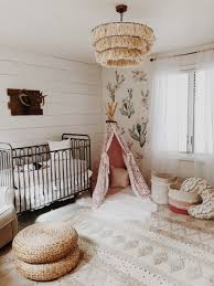 This completely white nursery gets its tiny bursts of color from toys, making it a blank slate that you can easily redecorate on a whim. Cactus Queen Project Nursery Modern Baby Room Baby Bedroom Baby Boy Room Decor