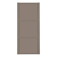 Add the finishing touch to your kitchen with beautifully crafted worktops from b&q. Shaker Stone Grey 3 Panel Sliding Wardrobe Door W 762mm Diy At B Q