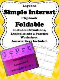 Interactive Notebook Inb Simple Interest Foldable And Practice Worksheet Interactive Notebooks Simple Interest Math Interactive Notebook
