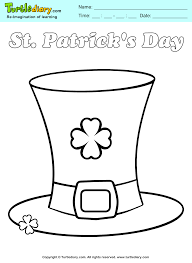 Birthday hat coloring pages for kids. St Patrick S Hat Coloring Sheet Turtle Diary