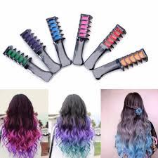1 99 6 Colors Diy Temporary Hair Chalk Dye Powder With Comb Salon Hair Mascara Crayo Ebay Fashion Hair Mascara Temporary Hair Dye Hair Chalk