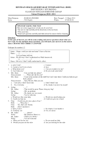 Soal bahasa inggris kelas 7 semester 1 pdf. Soal Bahasa Inggris Kelas 11 Pdf Fasret
