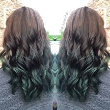 Brown To Green Ombre Green Hair Ombre Light Brown Hair Ombre Hair