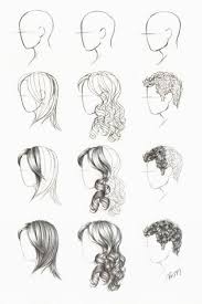 how to draw hair straight curly and short now all i have to do is remember i how to draw hair straig desenho de cabelo cabelo desenho esboco de cabelo