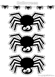 Dibujos de arañas para niños. Plantilla Arana Halloween Imprimir Y Recortar Arana De Halloween Cosas De Halloween Halloween