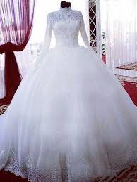 Die beste hochzeitskleider / brautkleid online kaufen. Duchesse Linie Spitze Tull Stehkragen Lange Armel Kapelle Schleppe Hochzeitskleid Queenabelle Online Kaufen