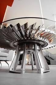 Jet engine coffee table $ 2,000.00. Pegasus Re Purposing The Harrier On Behance