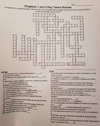 The impossible crossword puzzle quiz answers. Name Chapters 1 And 2 Key Terms Review Complete The Chegg Com