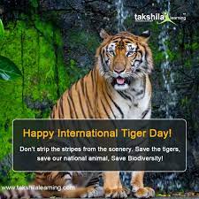 International Tiger Day Project Tiger 29 July Tiger Conservation Project Tiger National Animal