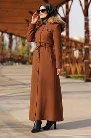 Pardesu Kurk Kapsonlu Kase Pardesu 4020st241 Tarcin Musluman Elbisesi The Dress Basortusu Modasi