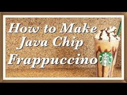 easy starbucks java chip frappuccino