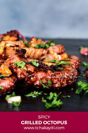 Haitian Style Spicy Grilled Octopus Recipe Tchakayiti Recipe Seafood Stew Recipes Spicy Recipes Octopus Recipes